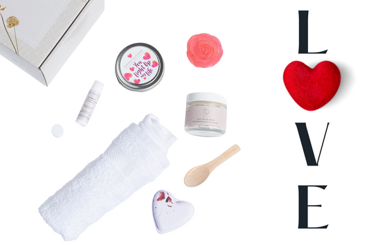 Cute LOVE Special Gift Box, Natural Skincare Gift Box, Mother's Day Gift, BFF, Sister-1